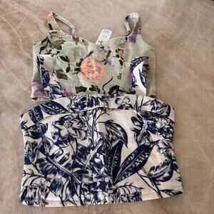 NWT women’s Abercrombie crop tops, size XS